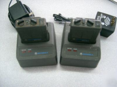 Two minitor ii 2's with chargers w/ ant ports low band