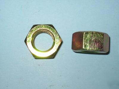 150 finish hex nuts size: 7/8-9 grade 8 zinc/yellow