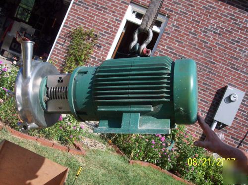 20 hp tri-clover blender pump ss