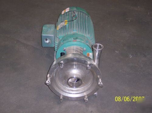 20 hp tri-clover blender pump ss