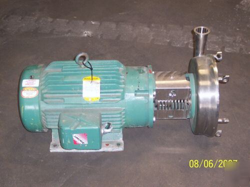 20 hp tri-clover blender pump ss