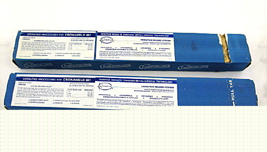 Cronatron CW1866 cronaweld 667 copper weld rods 10 lbs.