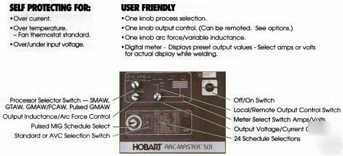 Hobart _ arc-master 351 multi-process weld power source
