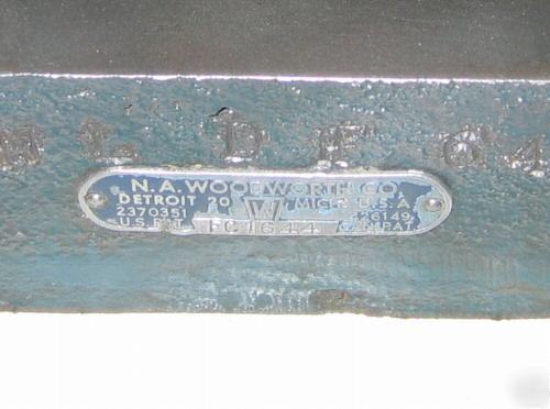 Na woodworth metal punch press like arbor press
