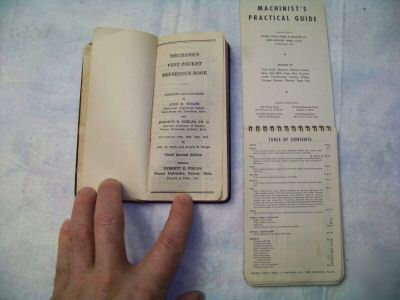 Vintage machinists handbooks and charts
