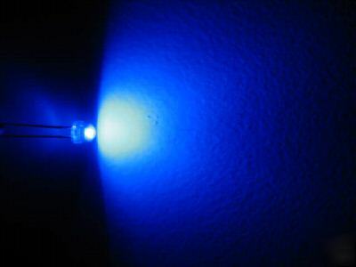 100PCS 4.8MM short profile blue leds,wide angle