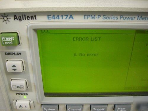 Agilent (hp) E4417A epm-p power meter, peak opt. 002