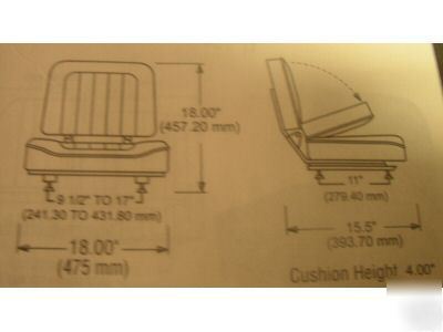 New S306 free shipping vinyl forklift seat universal