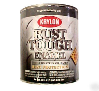 Krylon rust tough acrylic enamel paint - gray - quarts