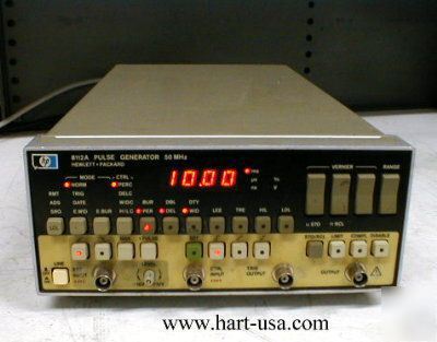 New hp 8112A 50 mhz pulse generator w. cal. & warranty