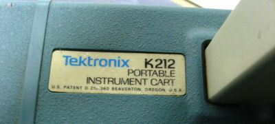 Tektronix 464 100MHZ 2 channel oscilloscope with cart