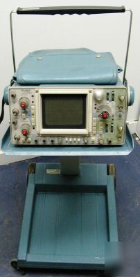 Tektronix 464 100MHZ 2 channel oscilloscope with cart