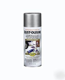 6 cans of rustoleum metallic finish - silver metallic