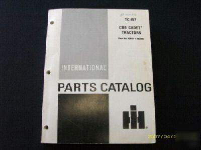 International harvester cub cadet tractor parts manual