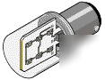 Led bulbs for machine status