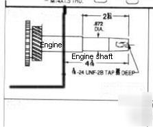 New 6800 watt generator-for tapered shaft engine