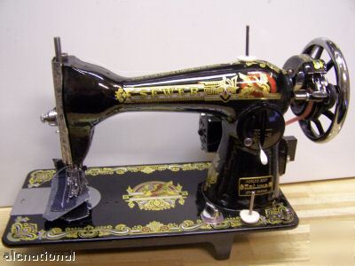 Sewer industrial strength sewing machine for leather
