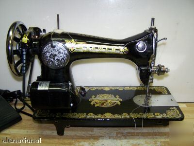 Sewer industrial strength sewing machine for leather