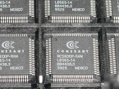 20 pcs. conexant# L8565-14 (RC56DDP-ram) qfp package