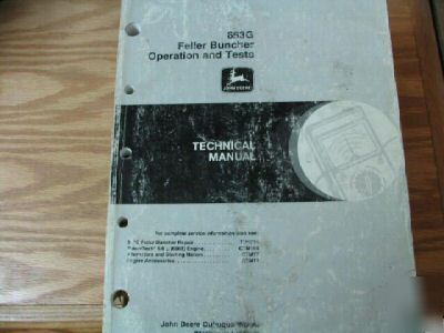 John deere 653G feller buncher o&t technical manual