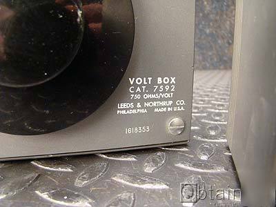 Pair, leeds northrup 7592 7582 volt box potentiometer
