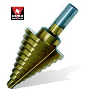 Pro-grade titanium step drill bit - 1/4