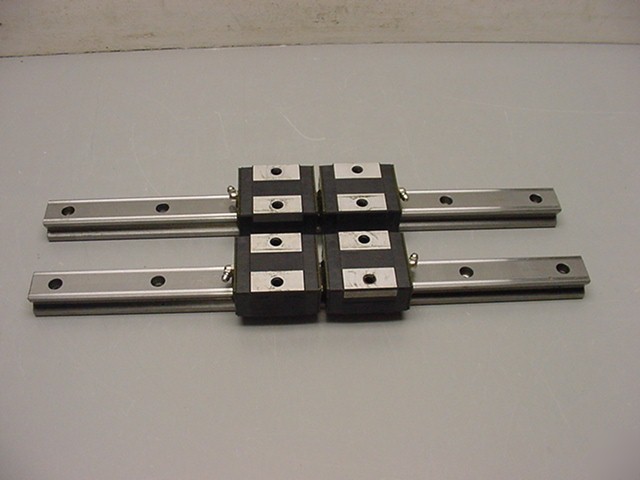 (2) thk SR30 cnc linear rails 4 bearings 17 Â¼