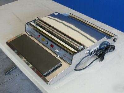 Apolo manual tray wrapper sealer machine wrap wrapping