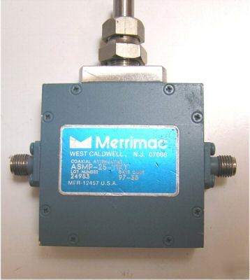 Merrimac asmp-25-11K 7 - 18 ghz 0 to 20 db attenuator