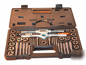 New metric 40PC tap & die set with blowmold case ~ 