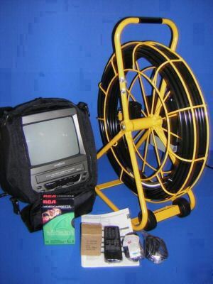 Sewer drain pipe camera video inspection cleaner snake