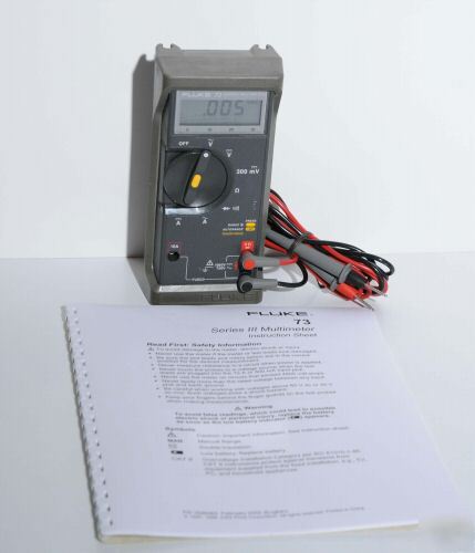 Fluke model 73 series ii digital multimeter dmm