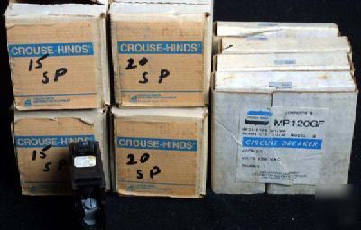 New crouse-hinds breaker type mp 1P 15 amp MP115