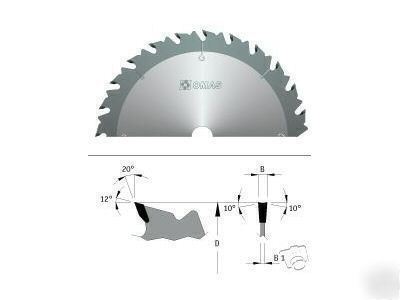 Omas 314 tct saw blade d=300MM ideal for wadkin ags