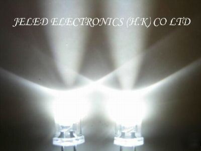 50X 5MM super bright white led lamp 50,000MCD freeship