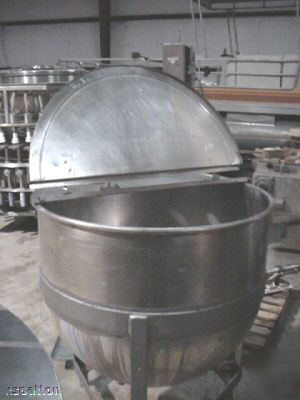 Lee 150 gallon stainless steel jacketed kettle - nice