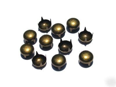 10MM metal nail-heads dome antique-brass 100PC RD10B-ab