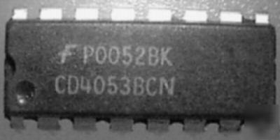 50 CD4053B cmos 4053 mux/demux, 3 spdt bilateral switch