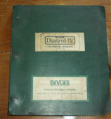 Devlieg diatrol jig mill technical manual 