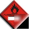 Flammable liquid 3 panel -a.vinyl-100X100MM(ha-028-ab)