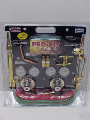 New lincoln harris oxy acetylene pro-kit cutting torch