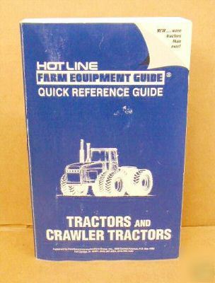 Hotline farm equipment guide tractors, crawlertractors