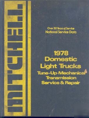 Mitchell 1978 tune up mechanical transmission manual 