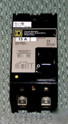 Square d FAL24015 molded case 15 amp circuit breaker