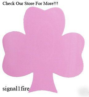 Sticker helmet vehicle shamrock pink 2