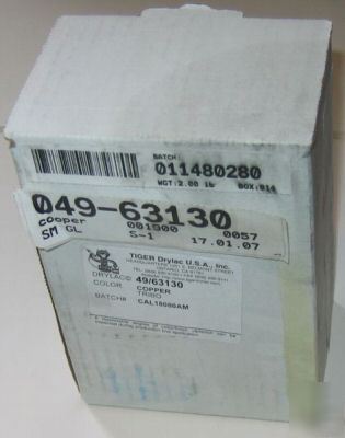 Tiger drylac powder 49/63130 copper 2 lb box