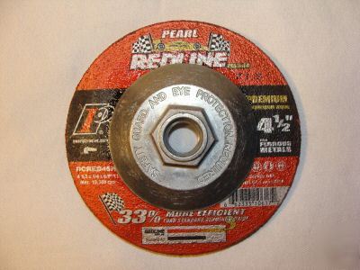 Lot of 3 pearl redline abrasive grinding wheel DCRED45H