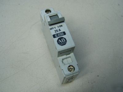 Allen bradley 1P 25A circuit breaker m/n: 1492-CB1 G250