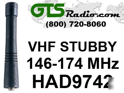 Motorola HAD9742 vhf stubby antenna for PR400