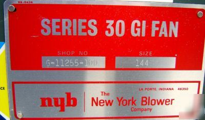 New used: 7.5 hp series 30GI york blower (4970)